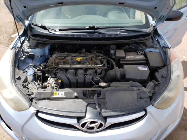 KMHDH4AE6DU727424 - 2013 HYUNDAI ELANTRA GLS BLUE photo 11