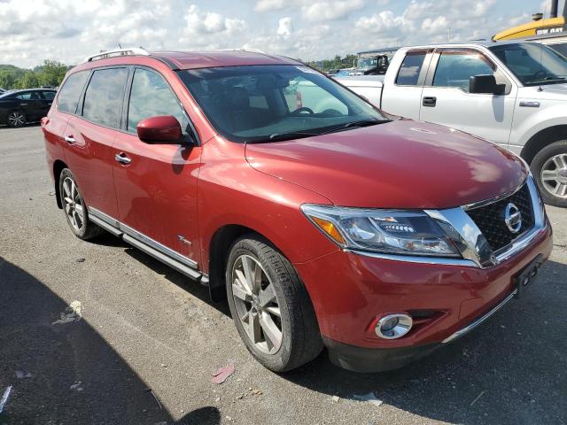 5N1CR2MM4EC647157 - 2014 NISSAN PATHFINDER SV HYBRID BURGUNDY photo 4