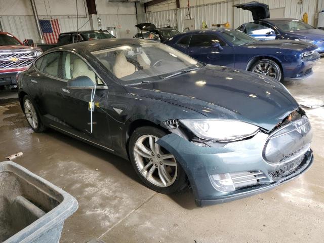 5YJSA1DN1DFP12218 - 2013 TESLA MODEL S GREEN photo 4
