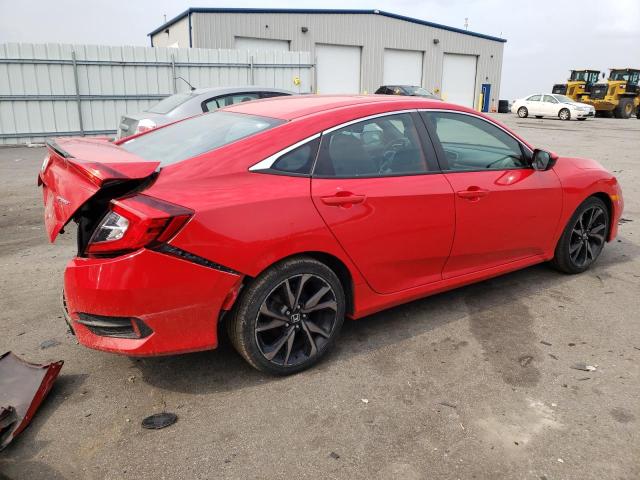 2HGFC2F89KH593125 - 2019 HONDA CIVIC SPORT 红色 照片 3