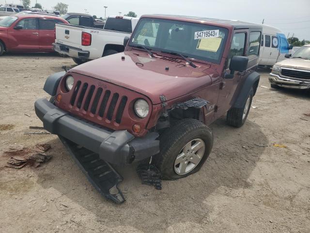 1J4FA241X9L771769 - 2009 JEEP WRANGLER X RED photo 1