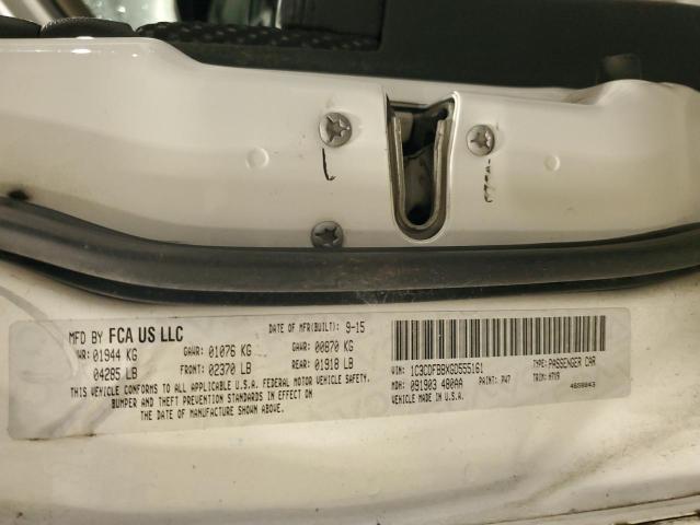 1C3CDFBBXGD555161 - 2016 DODGE DART SXT WHITE photo 12