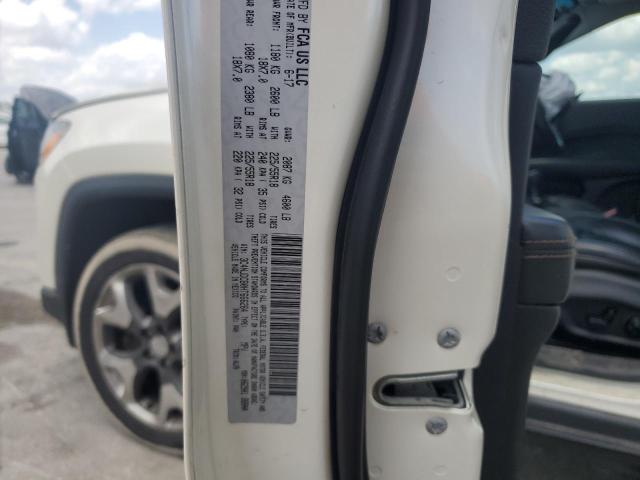 3C4NJDCB0HT666264 - 2017 JEEP COMPASS LIMITED თეთრი ფოტო 13