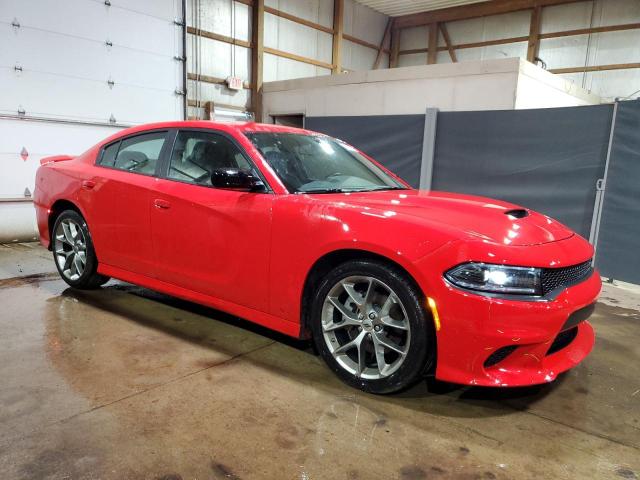 2C3CDXHG2PH665729 - 2023 DODGE CHARGER GT RED photo 4