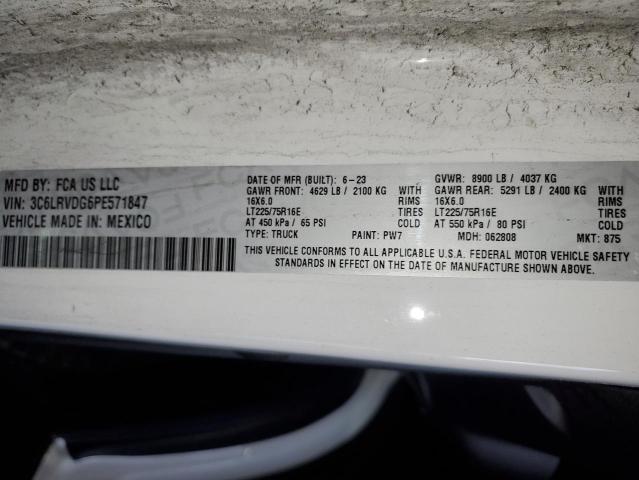 3C6LRVDG6PE571847 - 2023 RAM PROMASTER 2500 HIGH 白色 照片 13