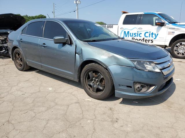 3FAHP0HA6BR123273 - 2011 FORD FUSION SE BLUE photo 4