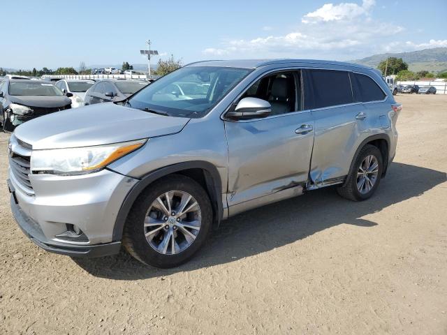 5TDJKRFH1FS216509 - 2015 TOYOTA HIGHLANDER XLE SILVER photo 1