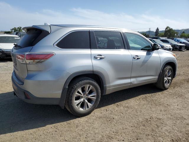 5TDJKRFH1FS216509 - 2015 TOYOTA HIGHLANDER XLE SILVER photo 3
