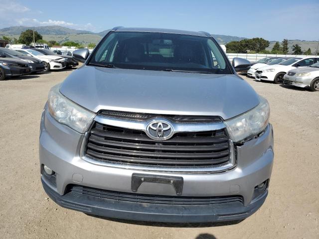 5TDJKRFH1FS216509 - 2015 TOYOTA HIGHLANDER XLE SILVER photo 5