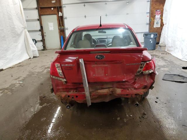 JF1GE61688H508564 - 2008 SUBARU IMPREZA 2.5I RED photo 6