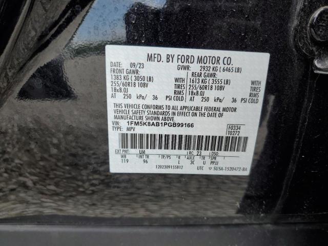 1FM5K8AB1PGB99166 - 2023 FORD EXPLORER POLICE INTERCEPTOR 黑色 照片 13