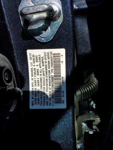 19XFC1F72ME206087 - 2021 HONDA CIVIC EXL 蓝色 照片 12