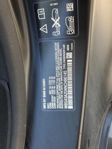 WBS43AZ04NCH86145 - 2022 BMW M4 COMPETITION BLACK photo 12