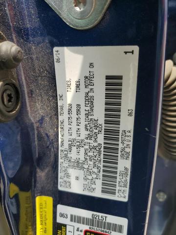 5TFAW5F16EX400420 - 2014 TOYOTA TUNDRA CREWMAX PLATINUM ლურჯი ფოტო 13