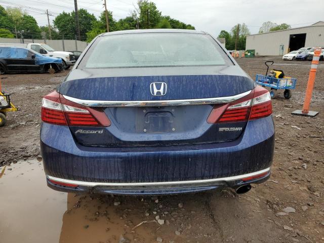 1HGCR2F30HA141111 - 2017 HONDA ACCORD LX BLUE photo 6