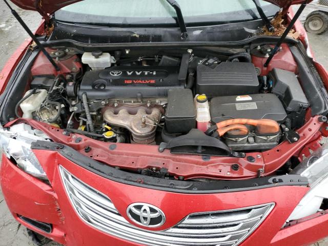 JTNBB46K373013350 - 2007 TOYOTA CAMRY HYBRID RED photo 11