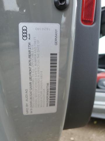 WAU24GF53KN007746 - 2019 AUDI S5 PRESTIGE SILVER photo 13