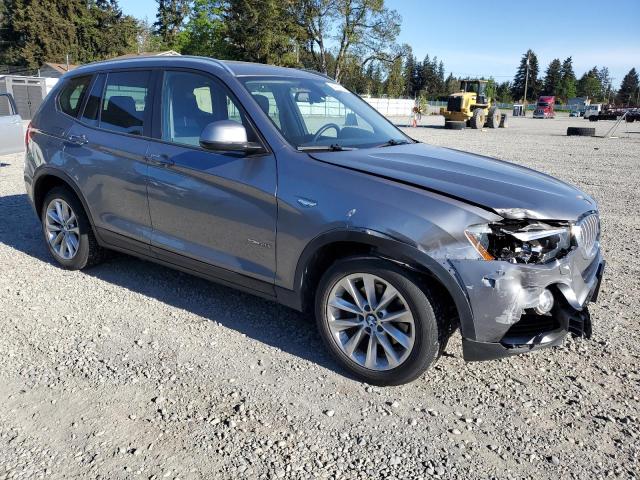 5UXWX9C53H0D99131 - 2017 BMW X3 XDRIVE28I SILVER photo 4