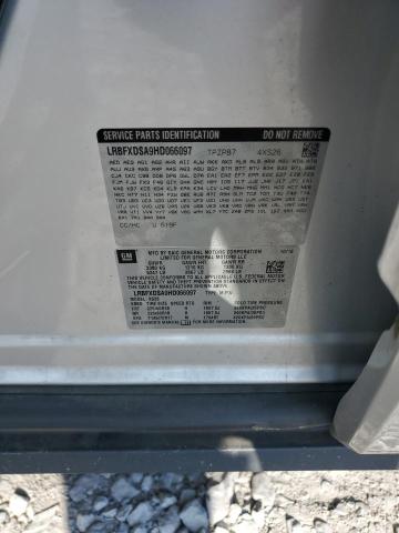 LRBFXDSA9HD066097 - 2017 BUICK ENVISION ESSENCE Gümüş foto 12