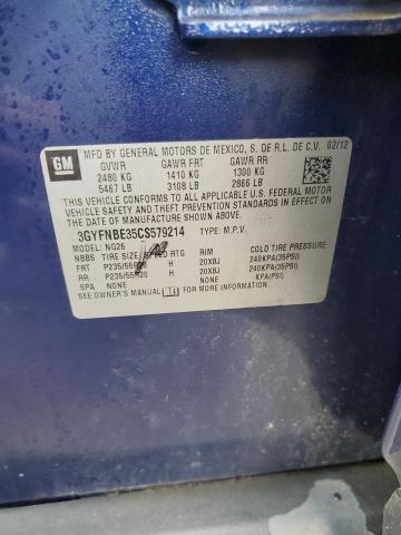 3GYFNBE35CS579214 - 2012 CADILLAC SRX PERFORMANCE COLLECTION BLUE photo 13