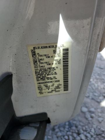 1N6AA06B65N513898 - 2005 NISSAN TITAN XE 白色 照片 12