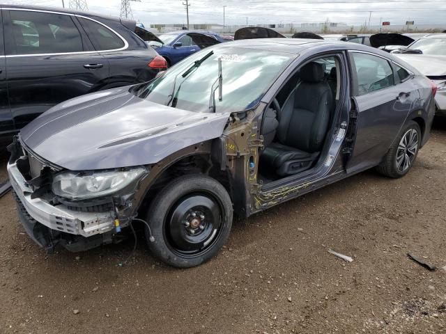 19XFC1F79GE040381 - 2016 HONDA CIVIC EXL GRAY photo 1