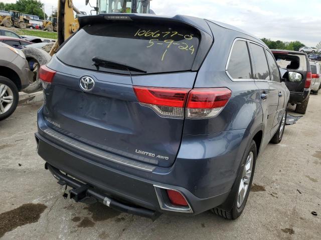 5TDDZRFH6KS716894 - 2019 TOYOTA HIGHLANDER LIMITED BLUE photo 3