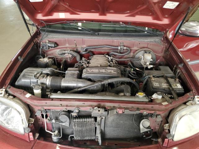 5TBBT44135S467341 - 2005 TOYOTA TUNDRA ACCESS CAB SR5 BURGUNDY photo 11