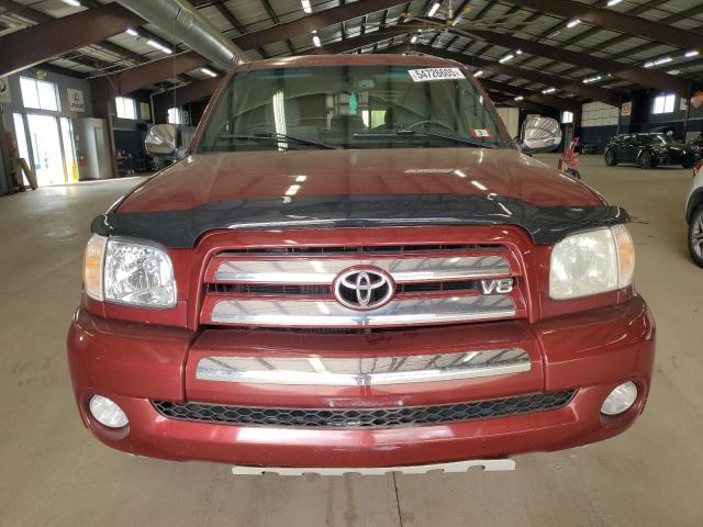 5TBBT44135S467341 - 2005 TOYOTA TUNDRA ACCESS CAB SR5 BURGUNDY photo 5