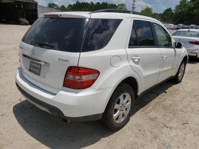 4JGBB22E47A275653 - 2007 MERCEDES-BENZ ML 320 CDI WHITE photo 4