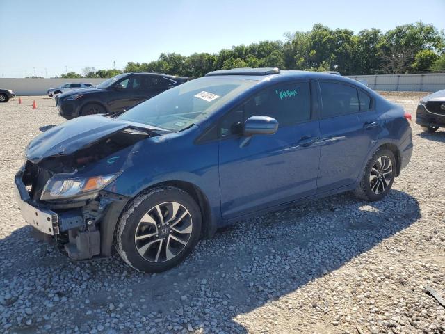 19XFB2F82EE079831 - 2014 HONDA CIVIC EX BLUE photo 1