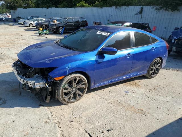 2HGFC2F89MH534210 - 2021 HONDA CIVIC SPORT ლურჯი ფოტო 1
