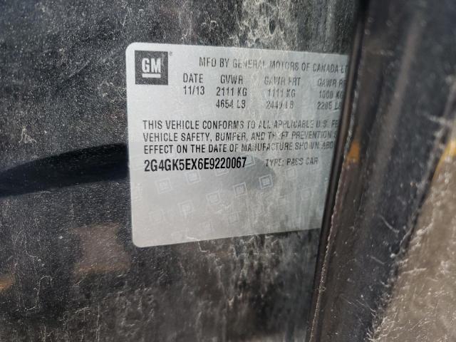 2G4GK5EX6E9220067 - 2014 BUICK REGAL 黑色 照片 12