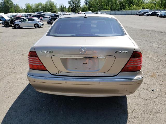 WDBNG83J85A457790 - 2005 MERCEDES-BENZ S 430 4MATIC GOLD photo 6