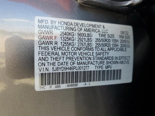 5J8YD9H46PL001277 - 2023 ACURA MDX TECHNOLOGY GRAY photo 13