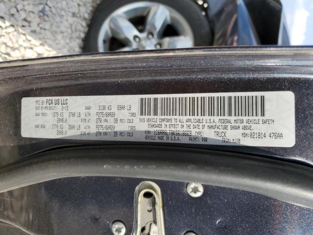 1C6RR6LT8KS618669 - 2019 RAM 1500 CLASS SLT 黑色 照片 13