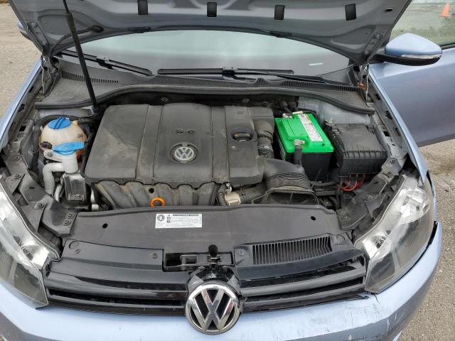 WVWDB7AJ6CW015289 - 2012 VOLKSWAGEN GOLF BLUE photo 12