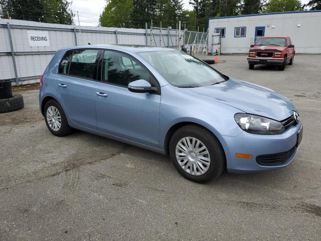 WVWDB7AJ6CW015289 - 2012 VOLKSWAGEN GOLF BLUE photo 4