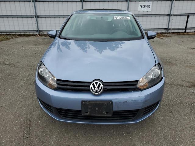 WVWDB7AJ6CW015289 - 2012 VOLKSWAGEN GOLF BLUE photo 5