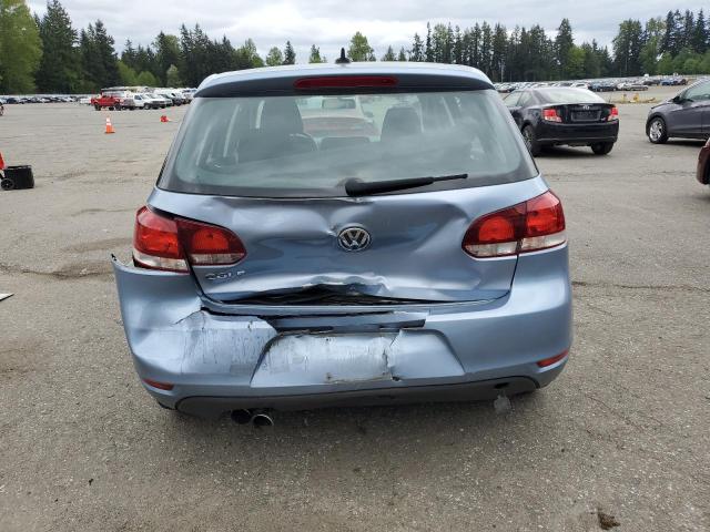 WVWDB7AJ6CW015289 - 2012 VOLKSWAGEN GOLF BLUE photo 6