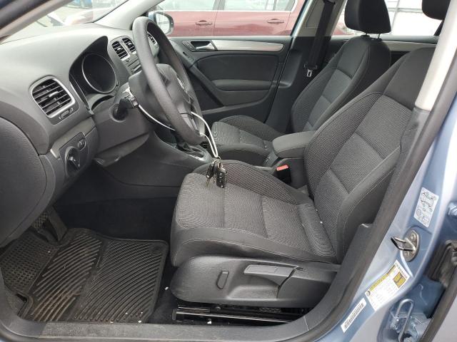 WVWDB7AJ6CW015289 - 2012 VOLKSWAGEN GOLF BLUE photo 7