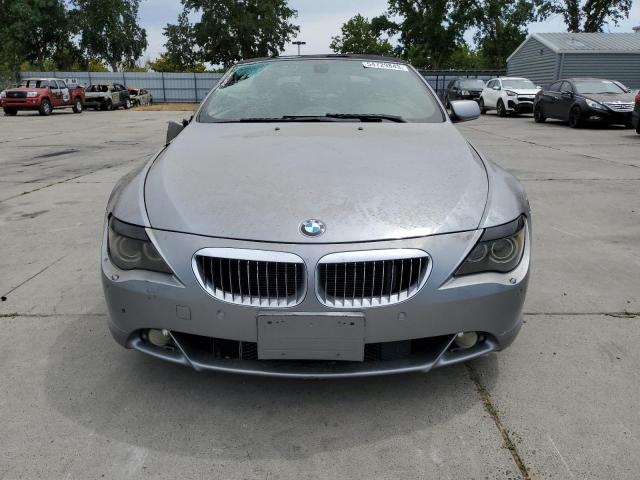 WBAEK73425B326124 - 2005 BMW 645 CI AUTOMATIC GRAY photo 5