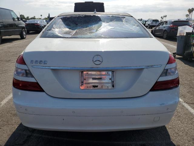 WDDNG71XX8A180458 - 2008 MERCEDES-BENZ S 550 WHITE photo 6