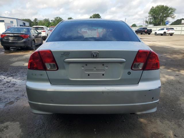 2HGES16374H560964 - 2004 HONDA CIVIC DX VP Արծաթագույն լուսանկար 6