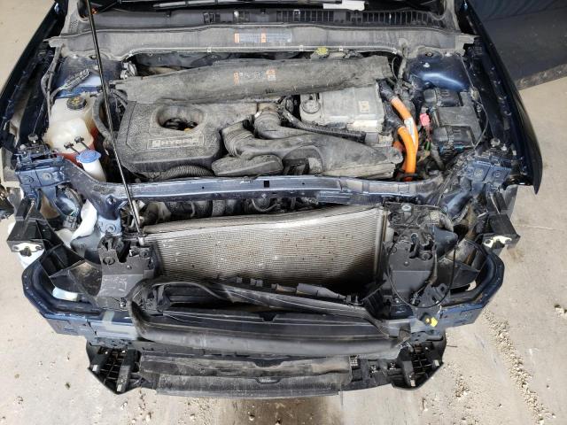 3FA6P0LU3KR274368 - 2019 FORD FUSION SE BLUE photo 11