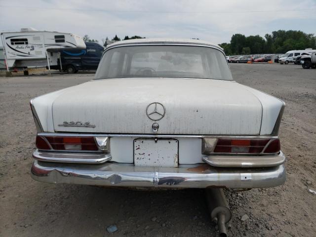 11101210156288 - 1965 MERCEDES-BENZ 220 S WHITE photo 6