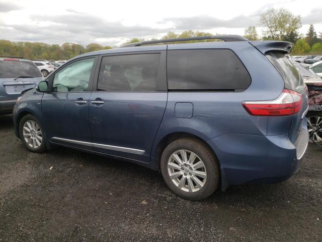 5TDDZ3DC0HS165343 - 2017 TOYOTA SIENNA XLE BLUE photo 2