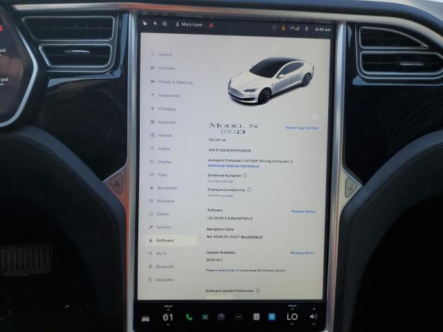 5YJSA1E21HF229936 - 2017 TESLA MODEL S 白色 照片 9