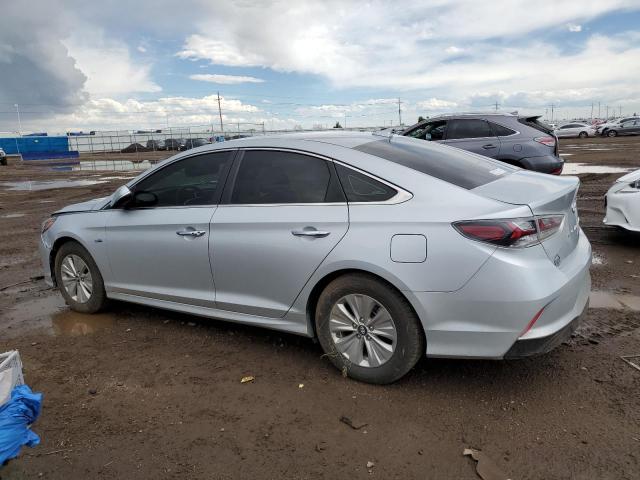 KMHE24L30KA091082 - 2019 HYUNDAI SONATA HYBRID GRAY photo 2