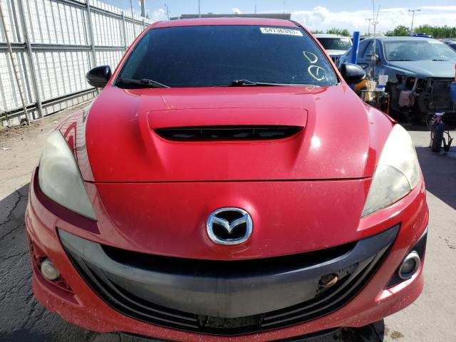 JM1BL1L31D1790386 - 2013 MAZDA SPEED 3 RED photo 5